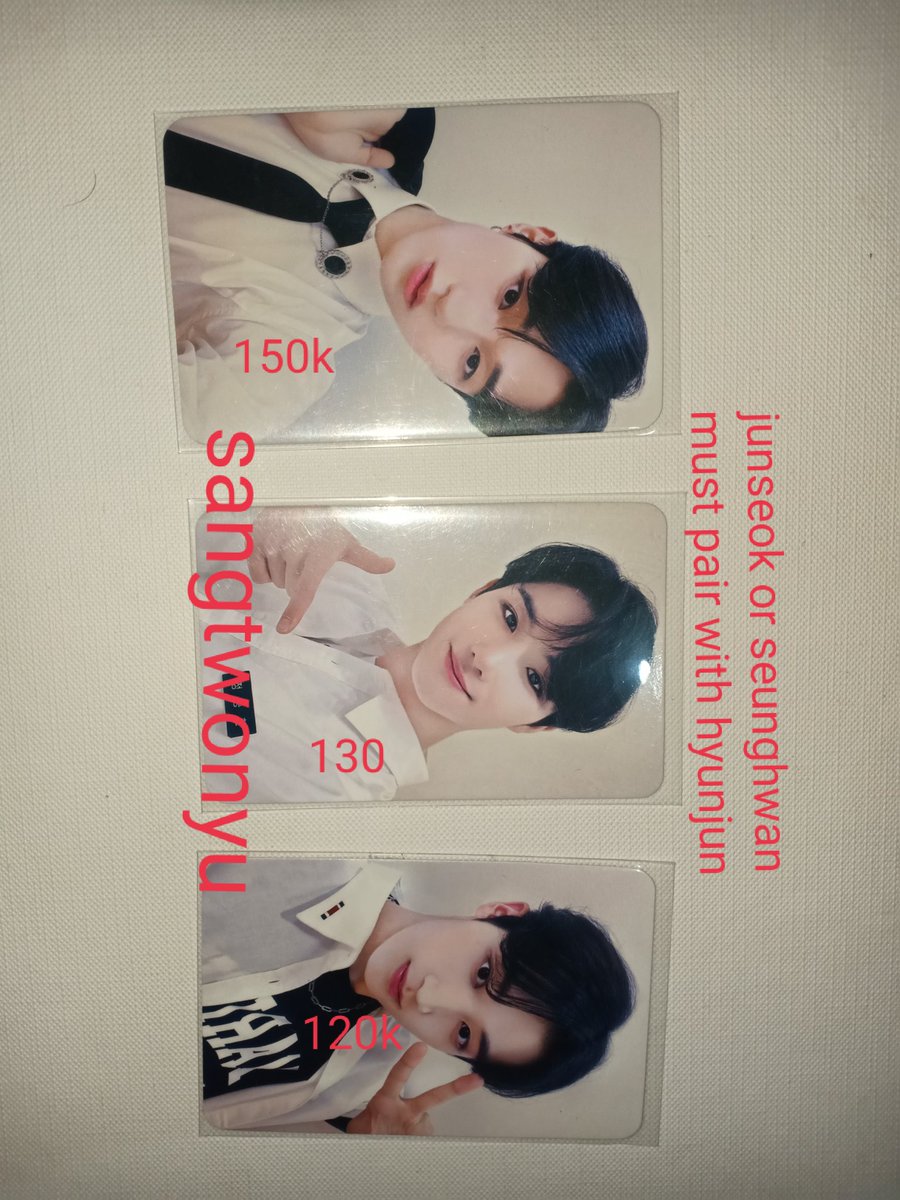 JastipTheHon's tweet photo. Take all mmt today (junseok, seunghwan, hyunjun) only 350k https://t.co/JoglTI2FvD https://t.co/b7TY5bcNRT