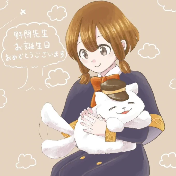誕生日に友人がエミとミニコボルトくんを描いてくれました雰囲気といい色合いといいかわいすぎる…!モフモフ!ありがとうございます#魔法空艇の案内係 