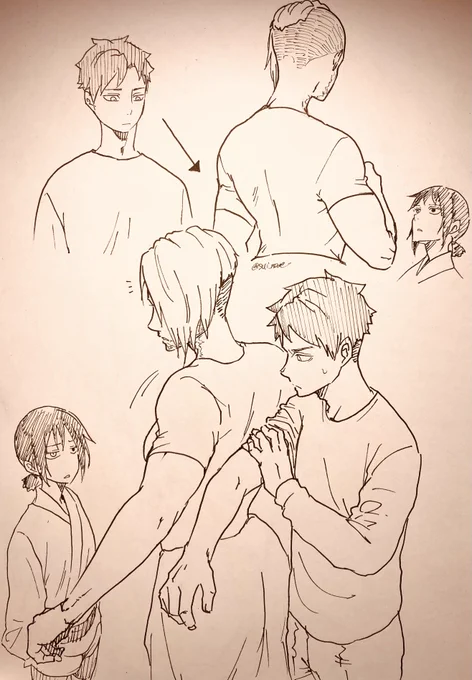 肉の日にオリジナルで筋肉ネタ。
ゴリラ姉妹とミツキ君。 