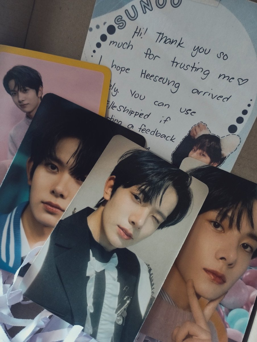ssdycart_'s tweet photo. π¬ β #ssdymails
from: @cart4ddeonu β‘ thank you so much po ! #ElleShipped
~ heesung dicon set finally arrived to me safely >< thank you po for the vv secured packaging and for the smooth transaction, 'til our next ! https://t.co/bVni4ORkIR