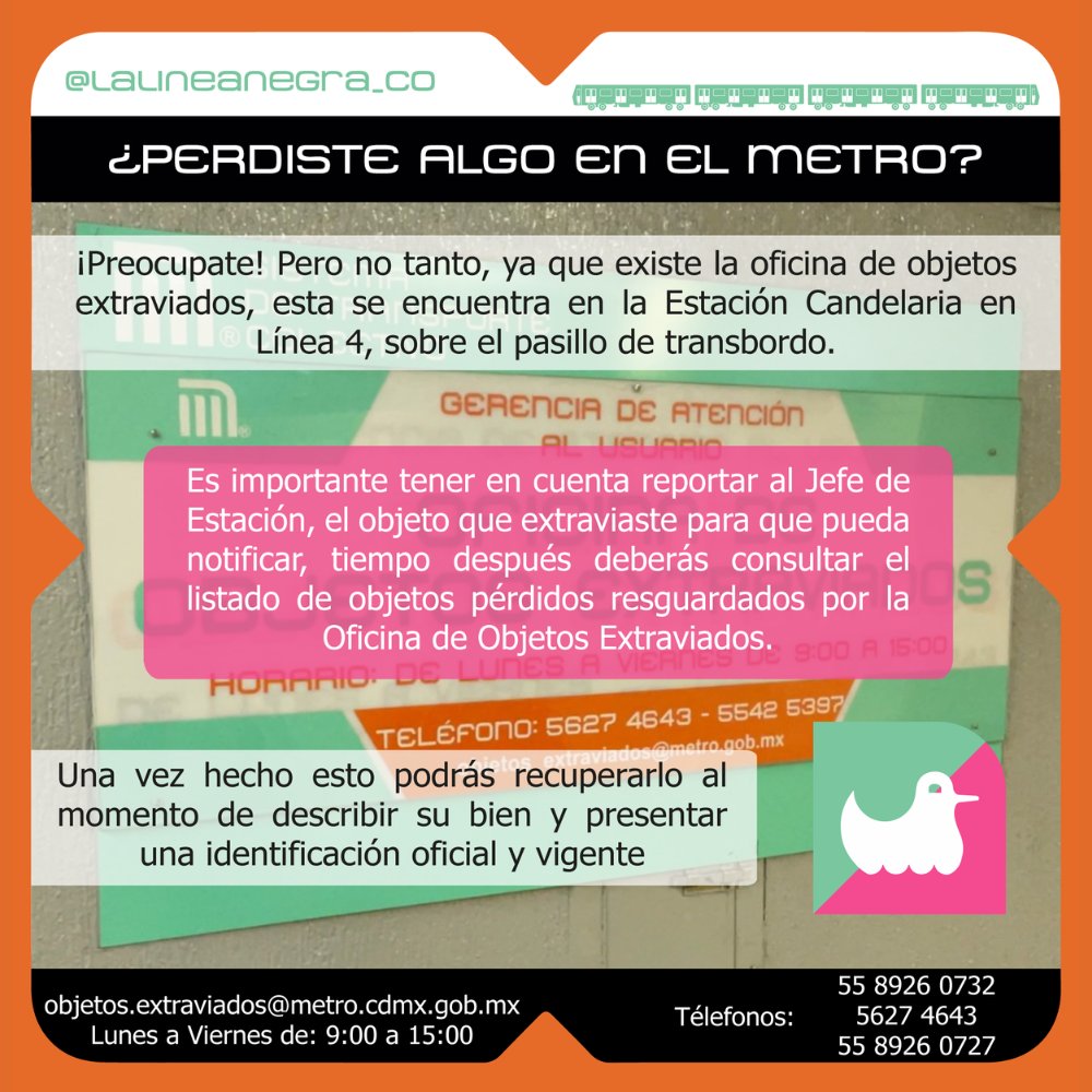 LaLineaNegra_Co's tweet photo. La Oficina de Objetos Extraviados

#Metro #METROCDMX #CDMX #STC #MetroCDMX🚇 #MetroCDMX🚉 #MexicoCity #MetroMomento #MetroChilango #cdmx🇲🇽 #metroaficionados #Metrofilia #Recorido #Viajes #Trenes #ObjetosPerdidos #MetroCultura #EspaciosMetro #Candelaria #Linea1 #Linea4 https://t.co/OlkAc5AvSD