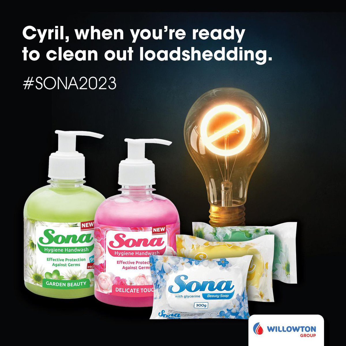 WillowtonGroup's tweet photo. Hey @PresidencyZA @CyrilRamaphosa we’ve got the perfect solution to wash away unwanted dirt. 

#sona #sona2022 #eskom https://t.co/mQ8UDOCvnm