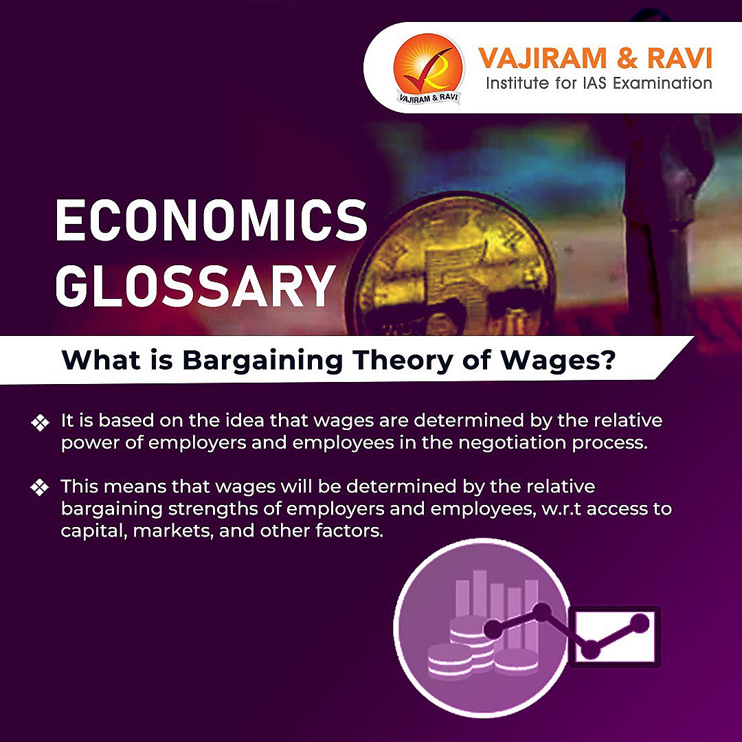 Vajiram & Ravi on Twitter "EconomicsGlossary What is Bargaining Theory of Wages? It is