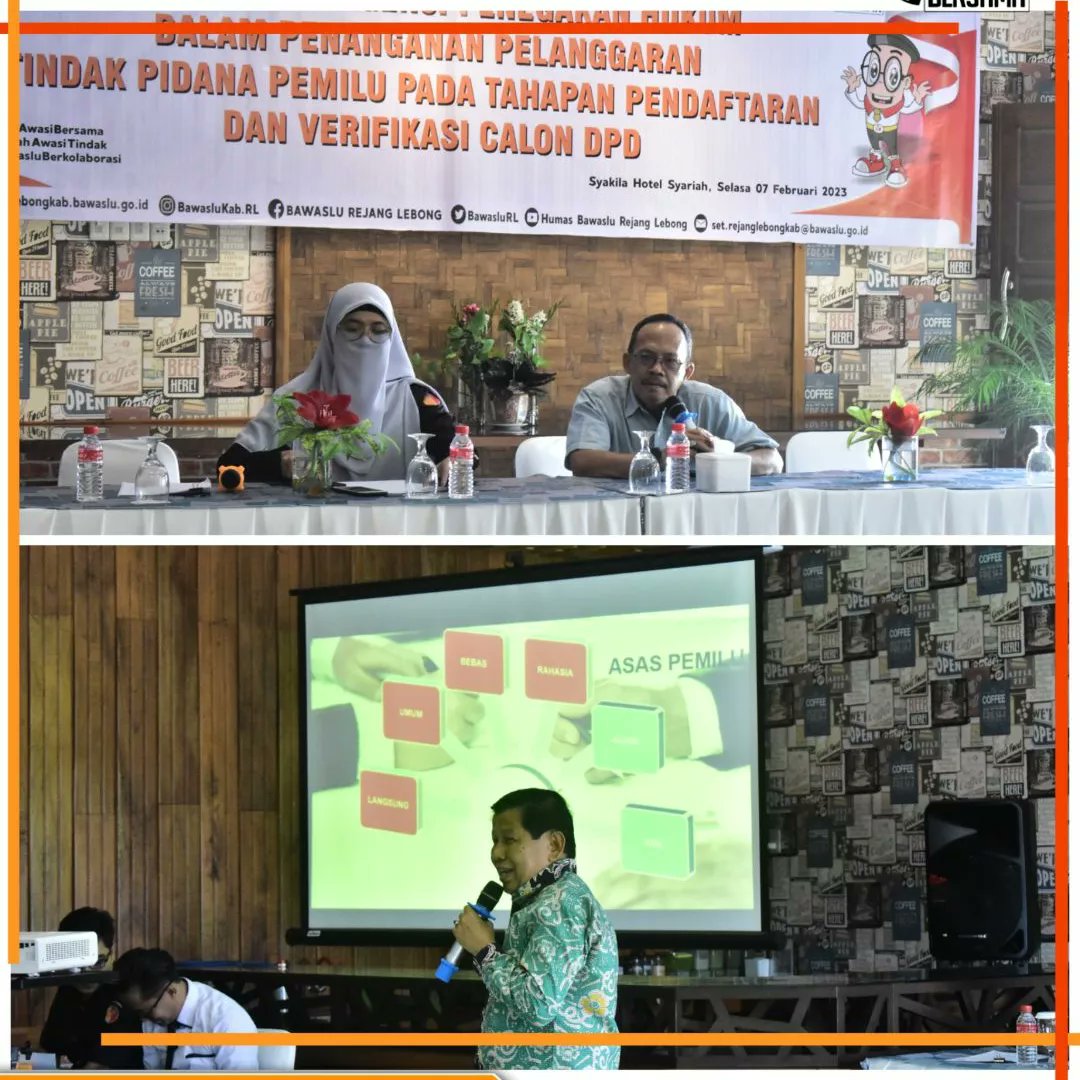BawasluRL's tweet photo. Sosialisasi Urgensi Penegakan Hukum Dalam Penanganan Pelanggaran Tindak Pidana Pemilu Pada Tahapan Pendaftaran Dan Verifikasi Calon DPD

Selengkapnya klik di
https://t.co/kymqTQ34YT https://t.co/SLTZQohvgj