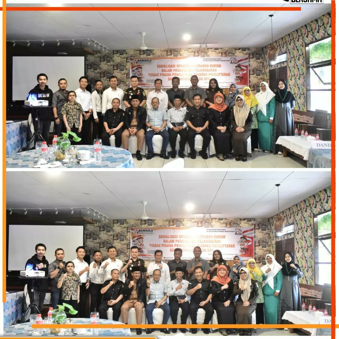 BawasluRL's tweet photo. Sosialisasi Urgensi Penegakan Hukum Dalam Penanganan Pelanggaran Tindak Pidana Pemilu Pada Tahapan Pendaftaran Dan Verifikasi Calon DPD

Selengkapnya klik di
https://t.co/kymqTQ34YT https://t.co/SLTZQohvgj