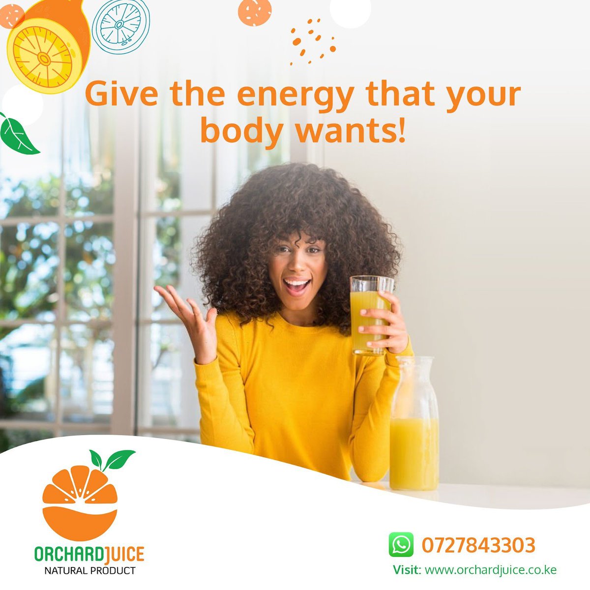 Give your body the energy it deserves, the natural way and let it do wonders. Try Orchard Juice Now!

#freshjuices🍌🍎🍊🍇 #fruitjuices #naturaljuice #juicesupplier #healthylifestyle
