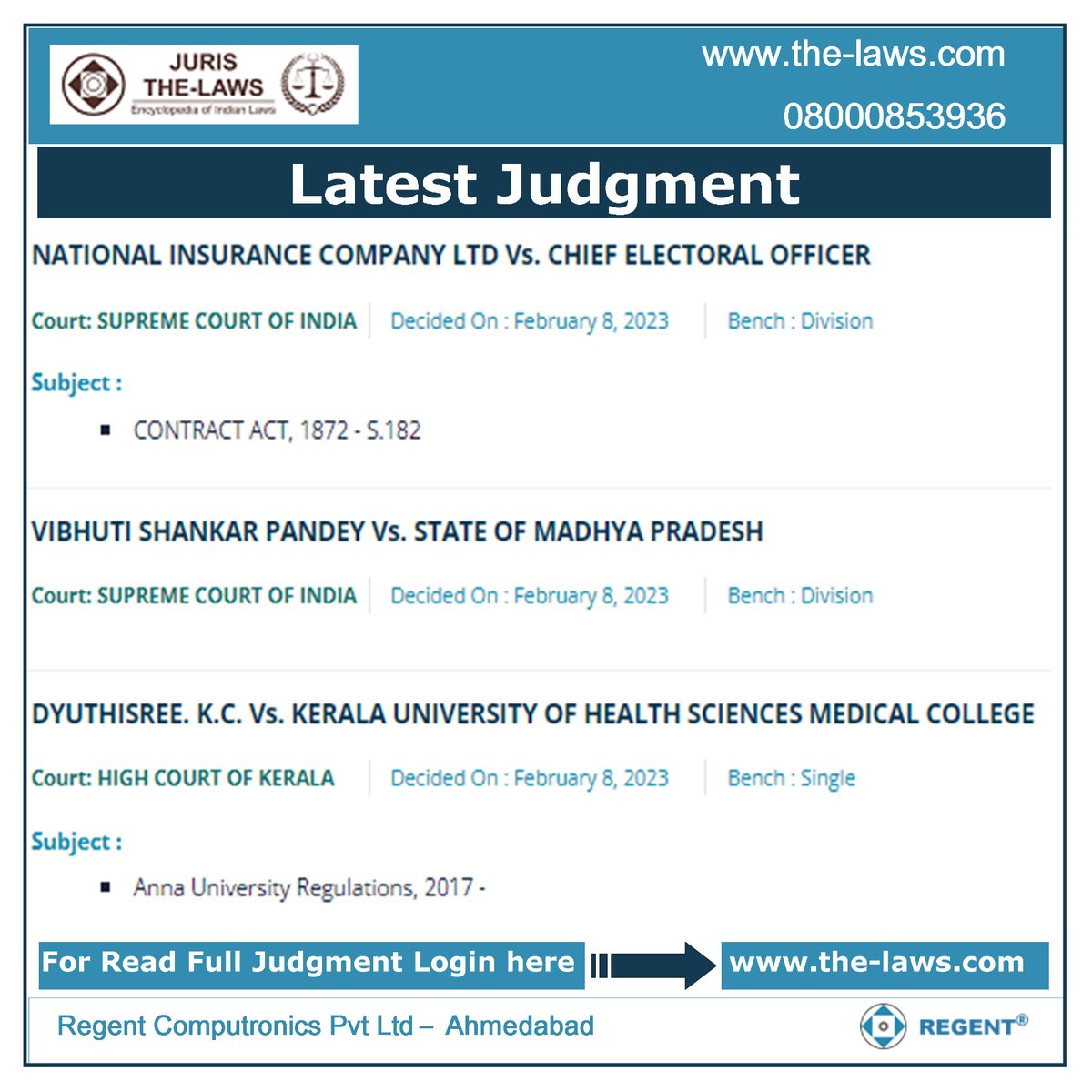 TheLaws_Regent's tweet photo. TheLaws launched A Complete Law Library on Mobile &amp; Website https://t.co/dm2P8iU69R . for getting world class experience of searching Judgments of High Courts and Supreme court download our latest App
Android: https://t.co/0nWLZoNL5t
IPhone: https://t.co/Fhdv8X72LJ
#JurisTheLaws https://t.co/2cW2rPMzZO