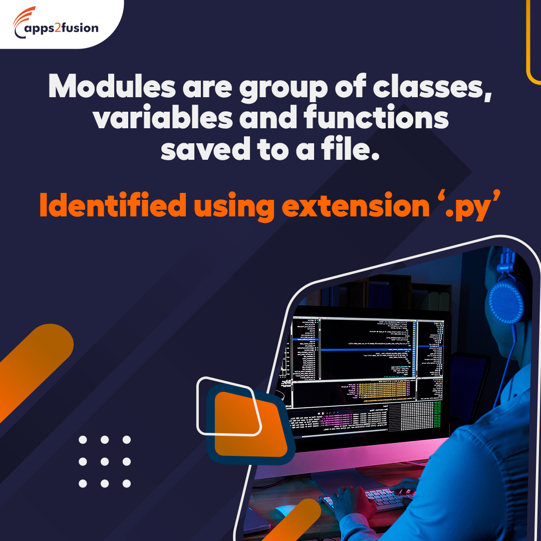 Apps2fusion's tweet photo. Head over to our latest Python training video https://t.co/brnoTk3tcL to explore the concept of modules in Python with the help of a sample program.

@Apps2fusion 
 #python #pythonprogramming #pythontraining #pythondeveloper #pythoncoder https://t.co/FSzLLCIeh1