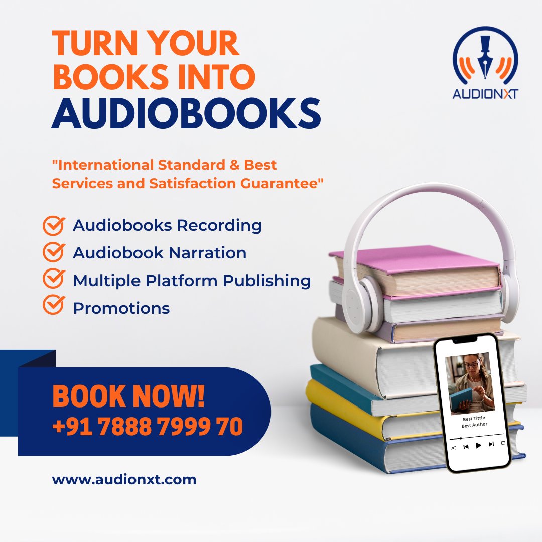 audionxt's tweet photo. Join India's First  Marketplace Platform for Your Audiobook &amp; Podcast A new way of earning from your books is to turn your book into Audiobooks. Contact us today for the Production, Publishing, and Promoting Your Audiobooks.#authorscommunity #Authors #audiobooks #audiobooks #book https://t.co/OLRvSysPom