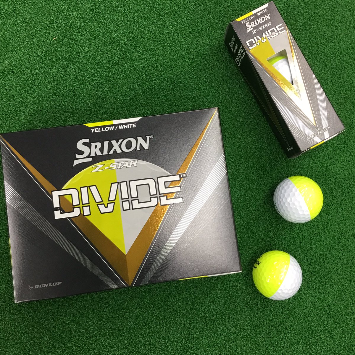 YATOGOLF29's tweet photo. Z STAR新発売‼️
前回限定モデルとして登場したDIVIDE（ディバイド）が復活🫣
大人気デザイン😉
前回モデルに比べ、より進化したスピンコントロール🏌🏻
ぜひお越し下さい⛳️
📞072-960-4488
#ゴルフ　#ゴルフボール　#ゴルフ好き　#ゴルフ大好き　#zstar #divide #ゴルフ楽しい　#ゴルフ女子　#ゴルフ男子 https://t.co/nOIFwDTzi5