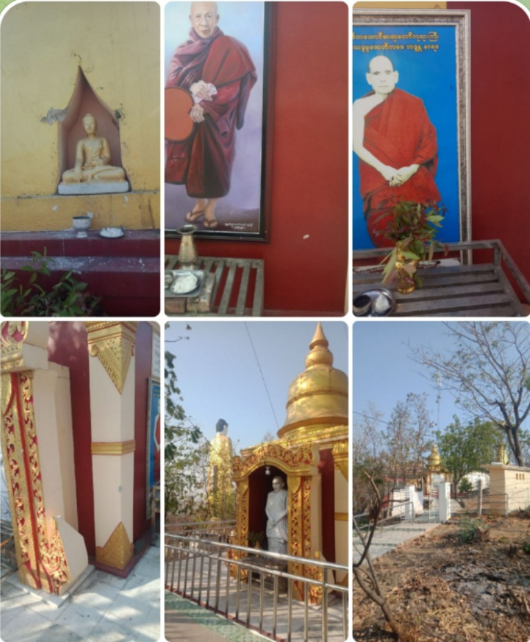 ဗောဓိ၁၀၀၀ဆရာတော်နဲ့ကံ့ကော်၁၀၀၀ဆရာတော်
နန်းဦးဆရာတော် တို့၏ဘုရားထိ မှန်

ညက PDFအင်အာ၃၀ ကျော်လှည်းဒါးရွာ pdf နှင့် ကတက်ခန်ရွာနဲ့ ရွာခံ pdf များပေါင်းပြီးပစ်ခတ်ခြင်းဖြစ်သည်။မုံရွာမြို့ ၊ ဘောဓိတစ်ထောင်ဘုရား မြောက်ဘက်တွင်ဘုရား ၃ ဆူ ရှိပြီးဆရာတော်ကြီးများ၏ ဓာတ်တော် စေတီများဖြစ်သည်။