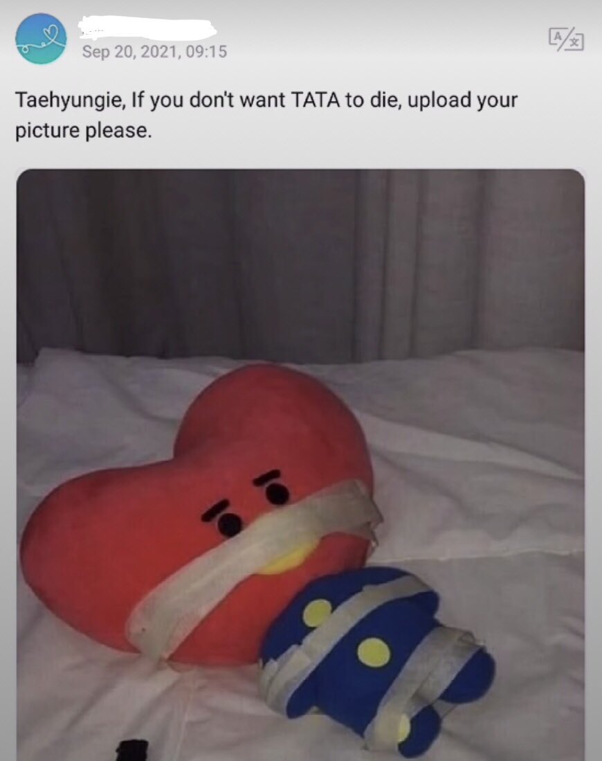 ไปเจอรูปที่เคยเซฟไว้ในเครื่อง เอ็นดูมี่ไม่ไหว555555 ช่วงนั้น 2021 แทฮยองมาจะนับครั้งได้ อามี่มันจับทาทาเป็นตัวประกัน ขู่ให้แทลงรูป กุขำไม่ไหว เอ็นดูอาร์มี่5555555555555555555555
555555555 “ถ้าไม่อยากให้ทาทาตายอัพรูปลงด้วยค่ะ”55555