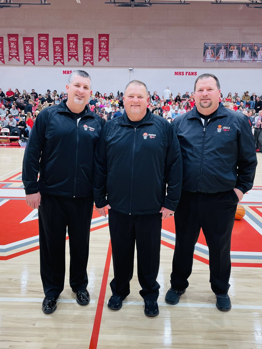 What a great night on the basketball court reffing with my brothers. It’s been a long time coming, but we were finally able to make it happen. Super fun and intense game and atmosphere at Manti tonight. Hopefully we can get one more game together. #refbrothers #basketballfamily