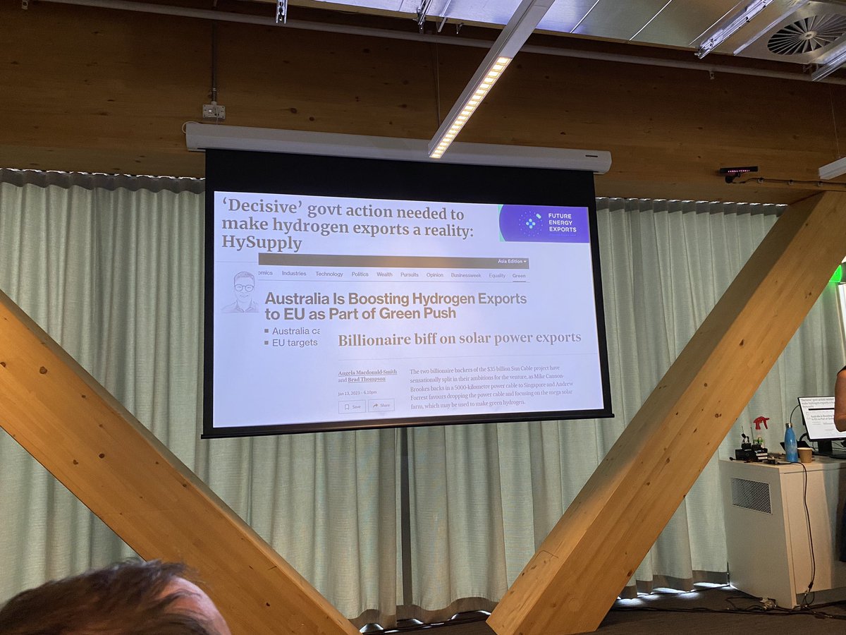ericfmay's tweet photo. And now at #AHRC, @ExportsEnergy’s Dr Ellen Tyquin, Foundation Fellow based @QUT presenting on Public Perceptions of Hydrogen &amp; its potential impact on the future of Australia’s Energy Exports. It’s all about the demographics! https://t.co/3tiX2aoFYn