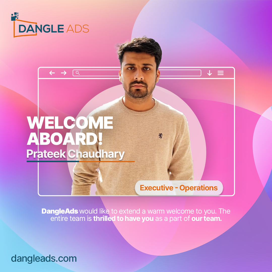 Congratulations Prateek and a warm welcome from the whole team here at DangleAds. We’re always working to build a strong, passionate and communicative team, and we believe that you’ll fit right in with us.

#newjoining #hiring #employeewelcome #dangleads #dangliers #welcomepost