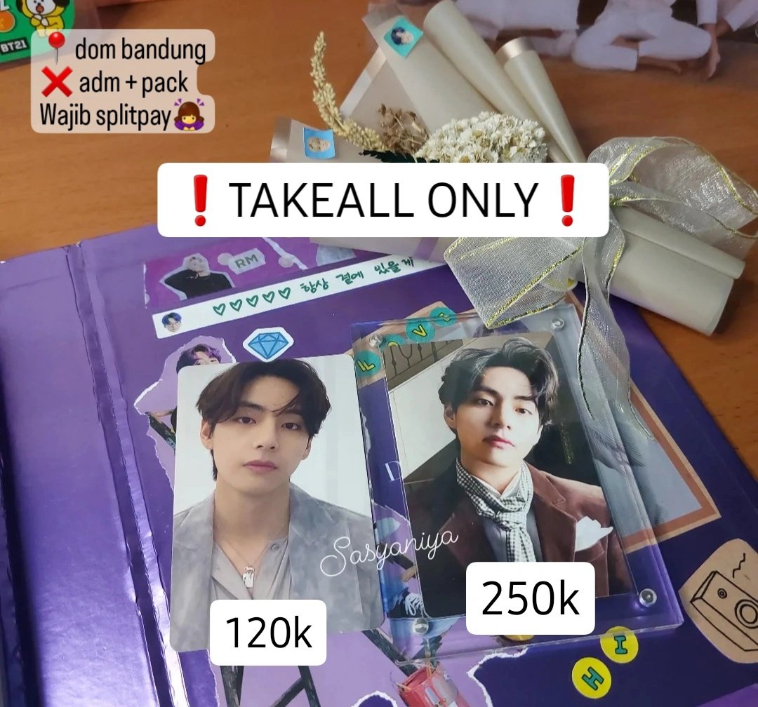 [HELP RT] New wts🥺🙇
Wts // want to sell 

Price on pict, feel free for ask🙆‍♀️
Condi by dm✌️

Tags. wts amj rpc taehyung jas coklat photofolio v compact