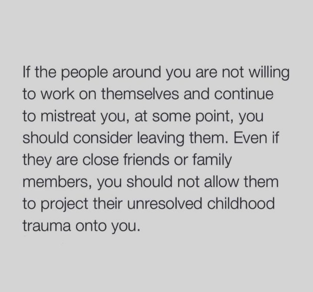 “In order for you to heal a wound you have to stop 'touching it.’” #readthatagain

Trauma work by default IS boundary work. 

#boundarywork #boundaries #selfcare #healingjourney