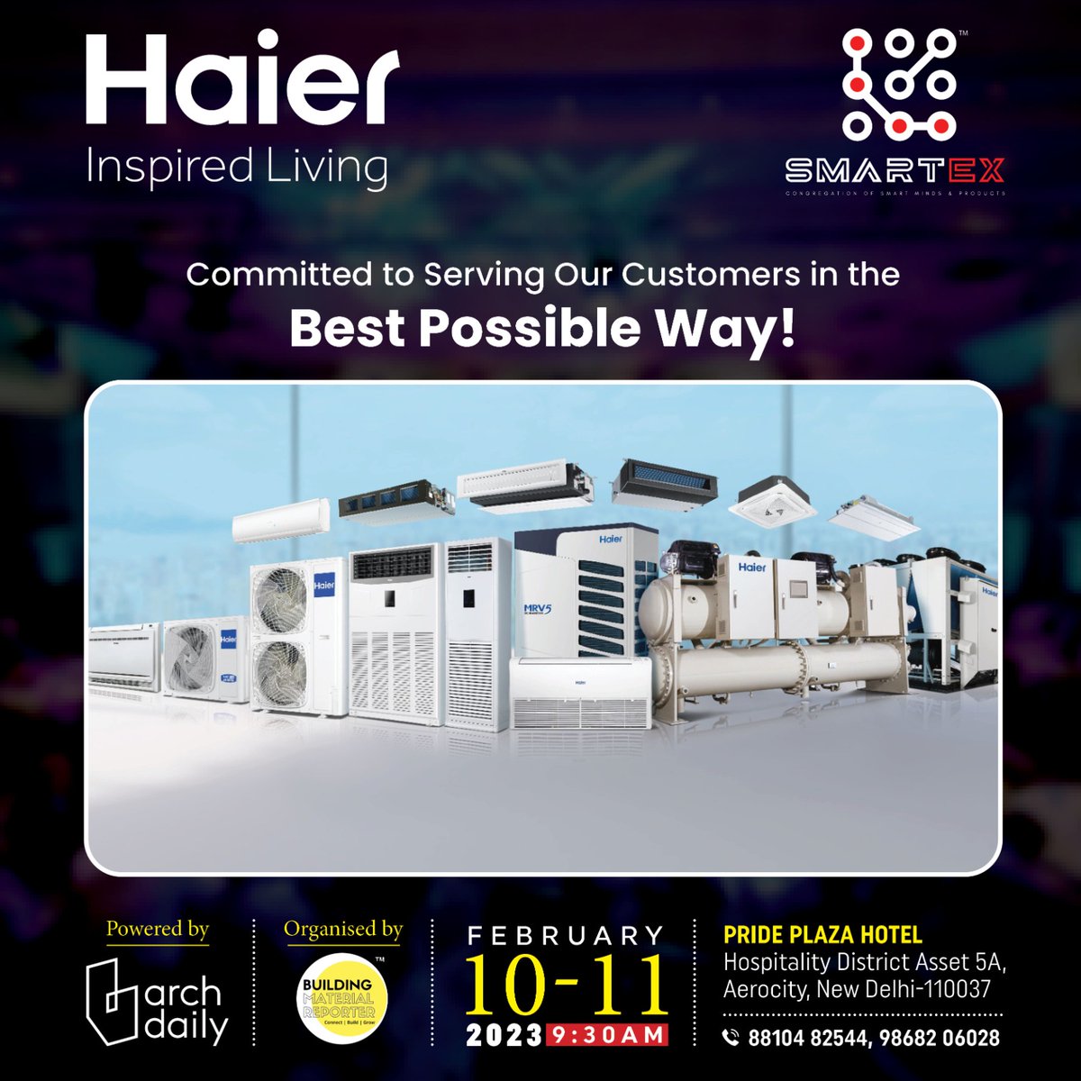 bmreporter's tweet photo. Committed to Serving Our Customers in the Best Possible Way!
Since our inception, we are committed to serving our customers in the best possible way.
#haier #smartexevent #sustainabledesign #smartcity #smartpeople #events #futuristicinteriors #whatissmartdesign #symposium https://t.co/JQpXpFWFX4