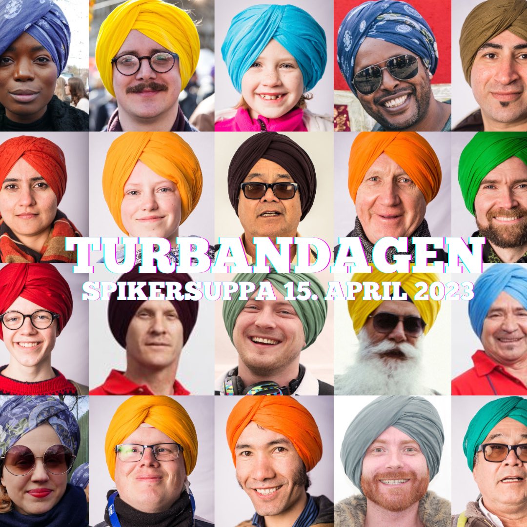 Den norske turbandagen 2023. Bli med å gjøre Norge til verdens beste land å være annerledes i 15. april. ❤️ facebook.com/events/s/den-n…