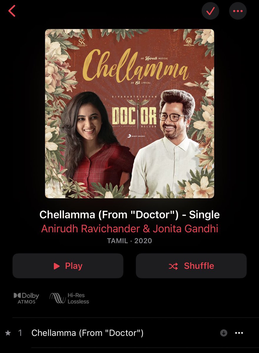 Here’s 4 more tracks #JalabulaJangu #NaanPizhai #TwoTwoTwo #Chellamma now streaming on @AppleMusic with @DolbyIn ! 

@anirudhofficial @VigneshShivN @Siva_Kartikeyan