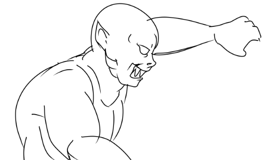 何がヲタクに恋は難しいだ、ワシはオークを描くのが難しい だぞw 