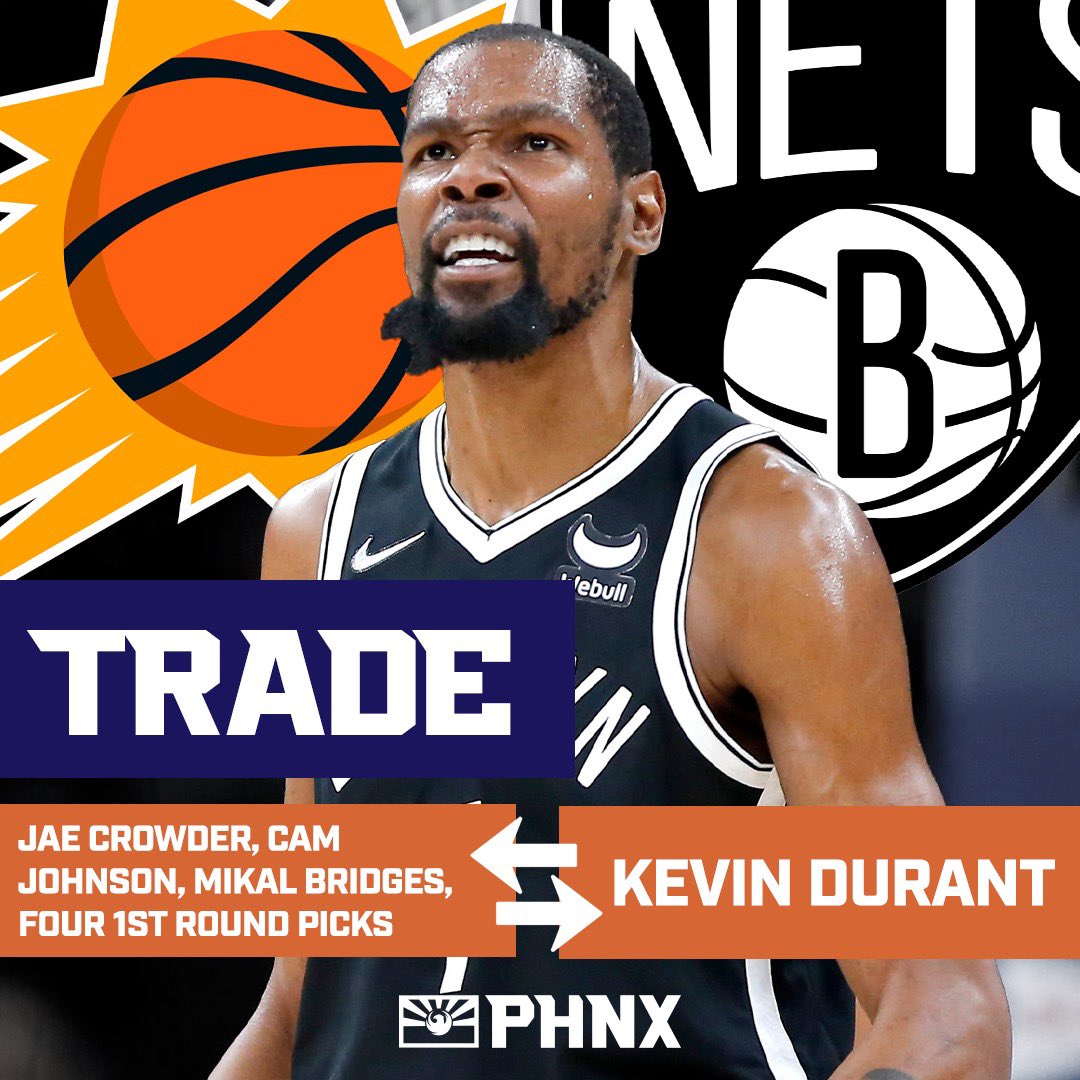 PHNX_Suns's tweet photo. KEVIN DURANT IS A PHOENIX SUN! https://t.co/sSxJ9dvPc2