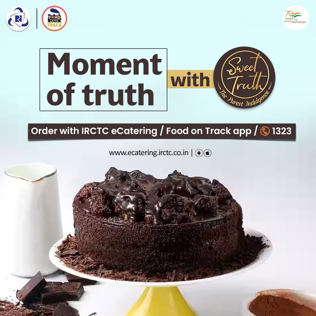 eCateringIRCTC's tweet photo. #Enjoy #Cheesecake #TrufflePastry #RedVelvet &amp; more options for you to #explore on #SweetTruth menu with #IRCTC #eCatering . Create sweeter #train #journey memories and order on 🌐https://t.co/pK5o8z3tss / 👉Install #FoodOnTrack app/ 📞1323
@AmritMahotsav #AzadiKiRail https://t.co/KEsj6lXtHM