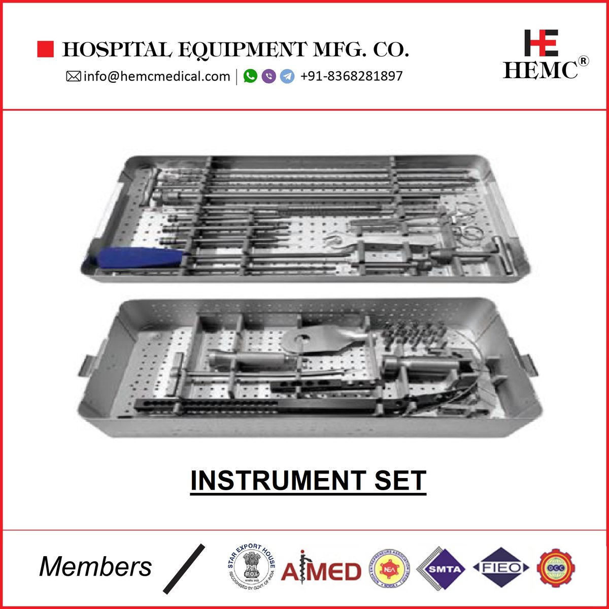 HemcOrtho's tweet image. #instrumentset #orthopedicinstruments #ortho #orthopedicequipment #orthopedics #orthodontics #orthodontist #orthopedicsurgery #orthopedicsurgeon #orthopedic #orthopedicimplants #medicalimplants #implants #orthopedicscrews #spine #spinehealth #exportquality #india #hemcortho