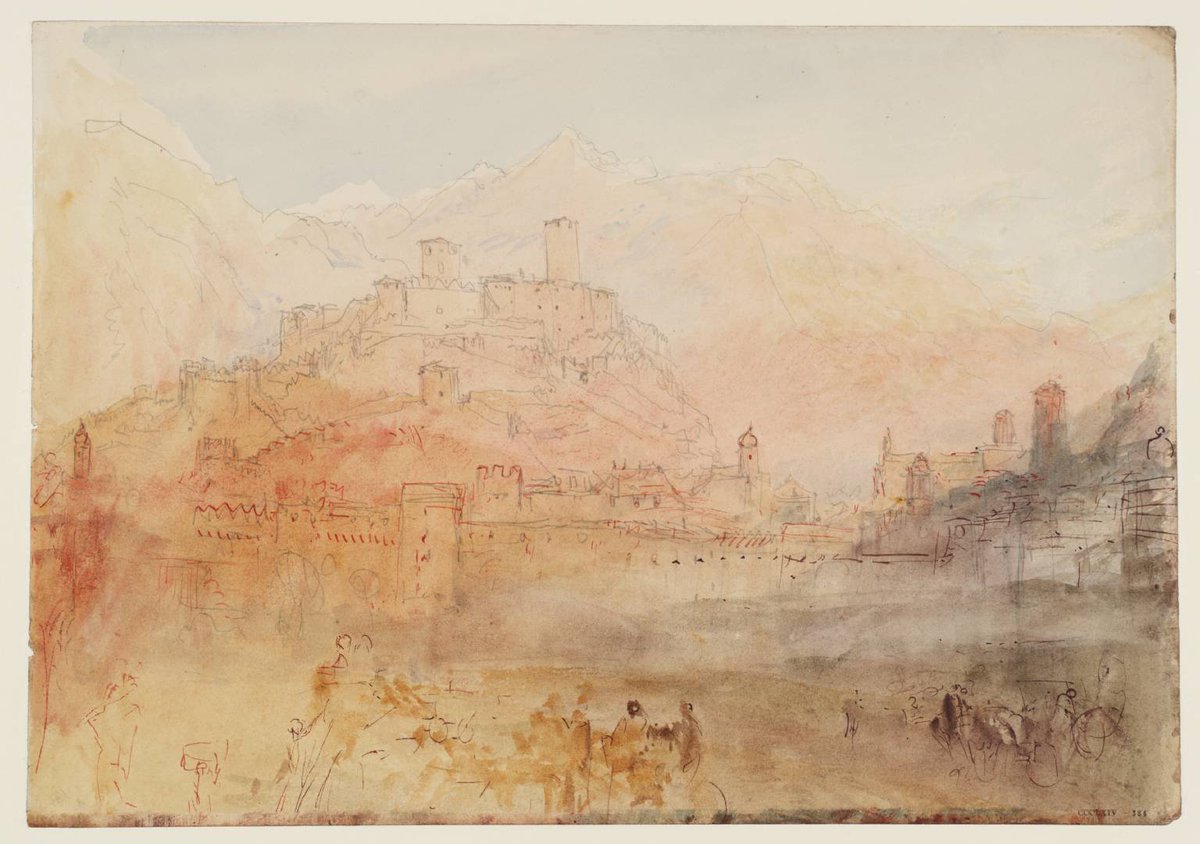 Bellizona painted from different angles By J.M.W Turner