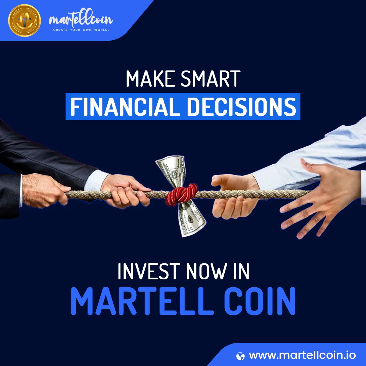 MartellCoin's tweet photo. 🤑 Make smart #financial decisions

🚀 Invest today in #MartellCoin

👉 https://t.co/nIc7EHXUQ8
.
.
.
.
.
#MTC #crypto #cryptocurrency #cryptotrading #cryptoinvestors #cryptocurrencies #cryptotokens #cryptomarket #investors https://t.co/qfOfYL27j4