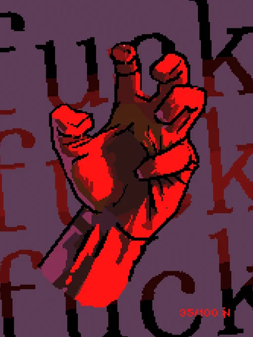 Spent the whole fucking day filling in visa forms today35/100 #pixelart 