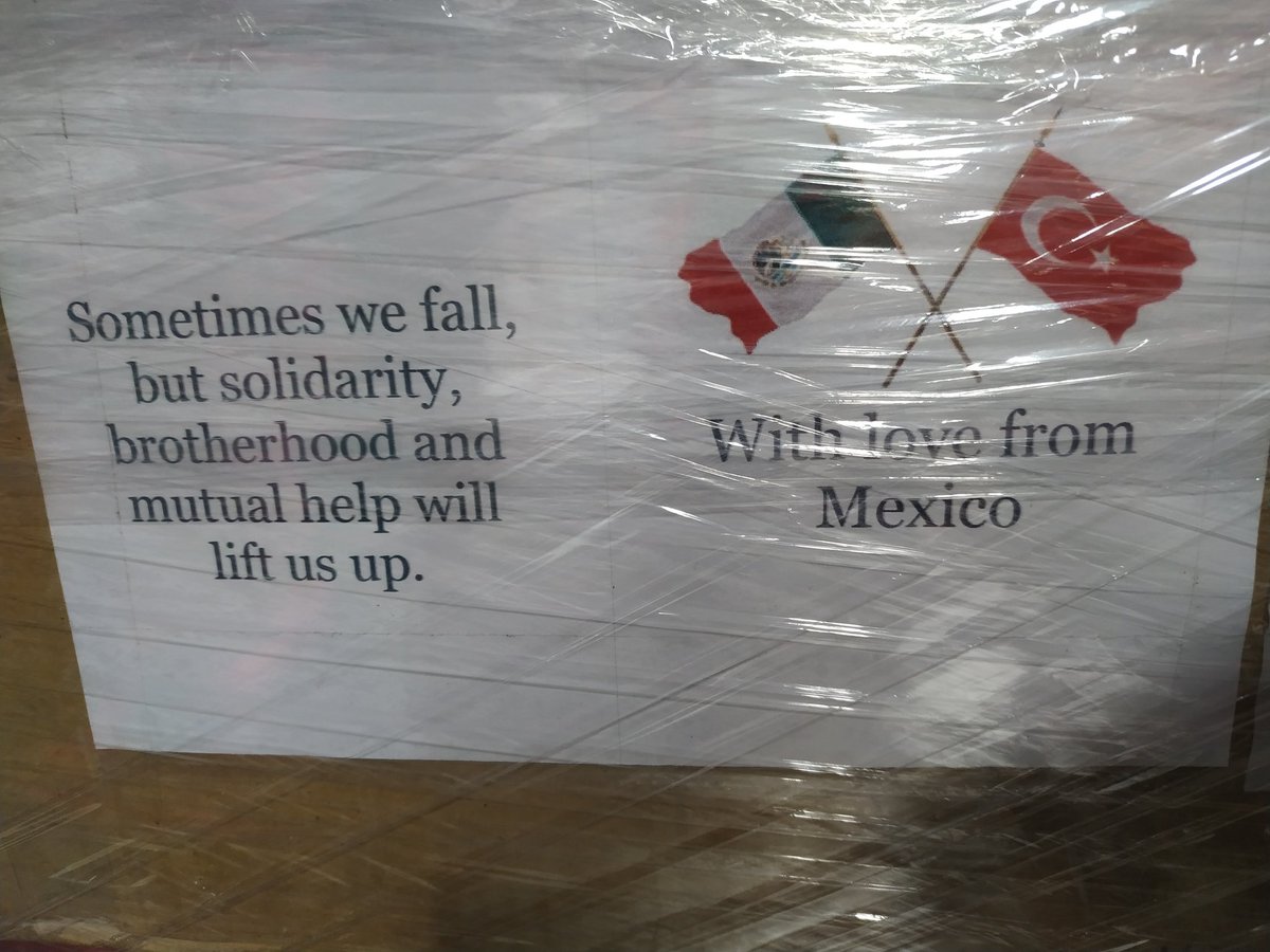 TC_MeksikaBE's tweet photo. Muchas gracias @AMEXCID, @SRE_mx, @m_ebrard  &amp; al pueblo de México por sus donaciones 🇲🇽🤝🇹🇷 https://t.co/naH9jZj0XK