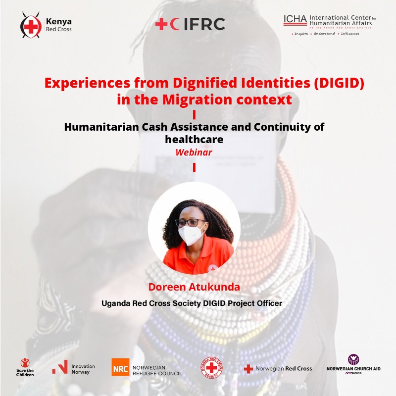 KenyaRedCross's tweet photo. If you are keen on learning how Dignified Identities #DIGID have provided eligibility to persons of concern when accessing humanitarian aid, you do not want to miss out on this webinar!

📅  10th of February, 2023
⏰  1500 - 1630 hrs EAT
💻  https://t.co/uIlryoBUUC