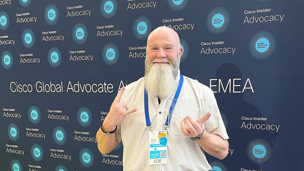 ConsciaSverige's tweet photo. We are exceptionally proud of our colleague @JWicander  - Cisco EMEA Customer Advocate of the Year 2023! "Jocke" is a true Datacenter Guru that goes above and beyond: https://t.co/NhYx5CHgwN
Way To Go!
https://t.co/f2twbRJlyu
#Conscia #Networkofknowledge #Ciscolivemea https://t.co/FCOJp9QNH6