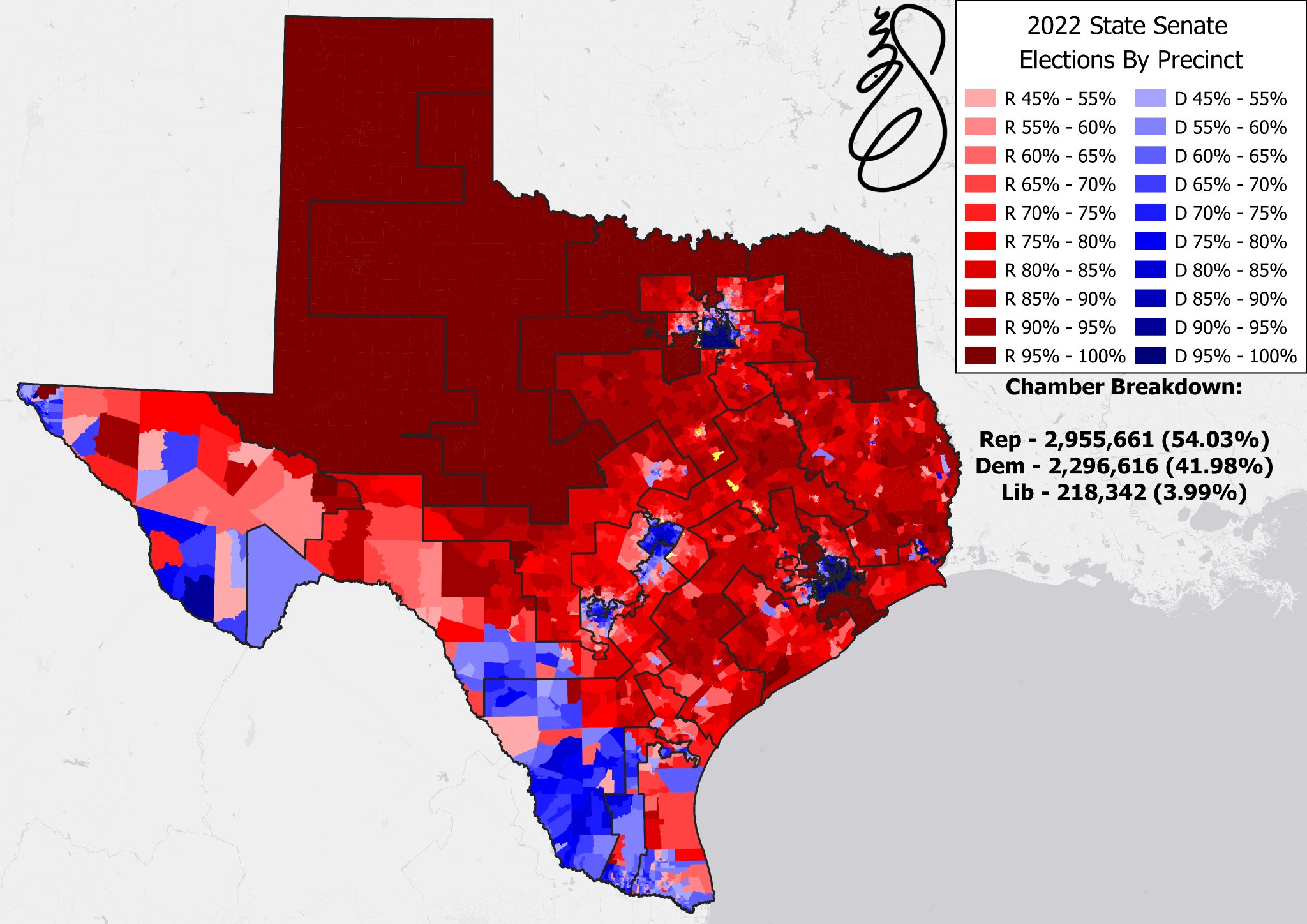 No on Twitter "Similar to the 2022 elections for the Texas State House, the 2022 elections for