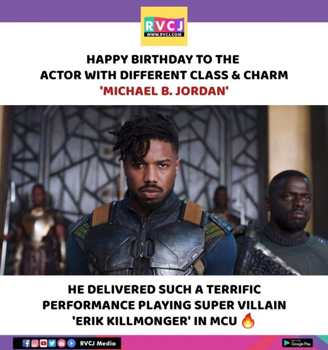 Happy Birthday Michael B. Jordan       