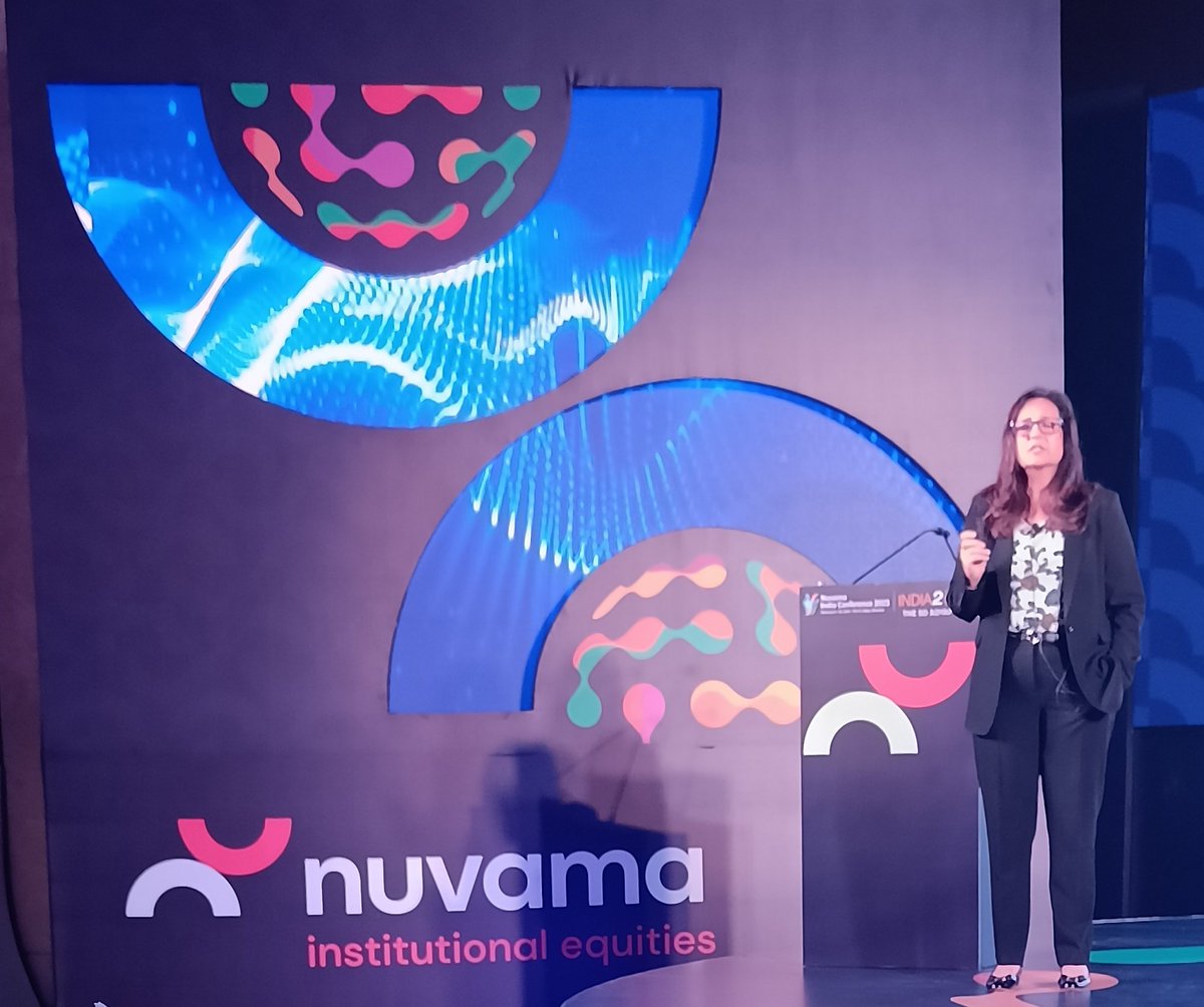 We remain confident and committed to India 2030 and are building digital as a mindset as well as a capability and enabler across the organisation. #HinaNagarajan, MD &amp; CEO #UnitedSpirits at the #NuvamaIndiaConference