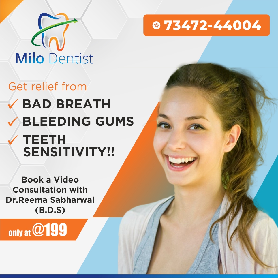 milodentist's tweet image. Enjoy Fresh Breath All Day Long,
Get relief from Bad Breath
Bleeding Gums, Teeth Sensitivity!! 🦷

Book a Video Consultation with Dr.Reema Sabharwal (B.D.S ) only @199

📍 𝐌𝐢𝐥𝐨 𝐃𝐞𝐧𝐭𝐢𝐬𝐭 - Best Dental services
📲 𝐂𝐚𝐥𝐥: 73472-44004

#milodentist #teethsensitivity