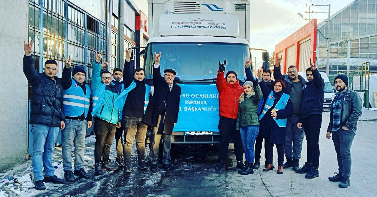 Isparta Ülkü Ocakları Olarak ikinci tırımızı ve 4 arkadaşımızı afed bölgesine uğurladık. <a href="/Ulku_Ocaklari/">Ülkü Ocakları</a> <a href="/ayyildirim1/">Ahmet Yiğit Yıldırım</a>