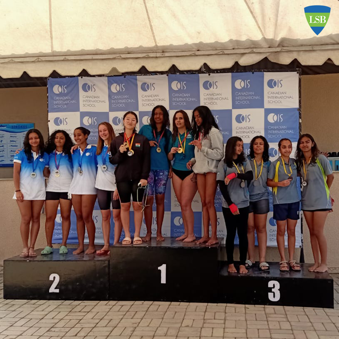 LegacySchoolBlr's tweet photo. Exciting news! Our school community just rocked the #BAASC Swimming tournament hosted by #CanadianInternationalSchool.
A big shoutout to our 10 students from grades 6 to 10 who brought home a total of 14 medals - 7 Gold, 2 Silver, and 5 Bronze! Way to go! https://t.co/k0oliPVI7A