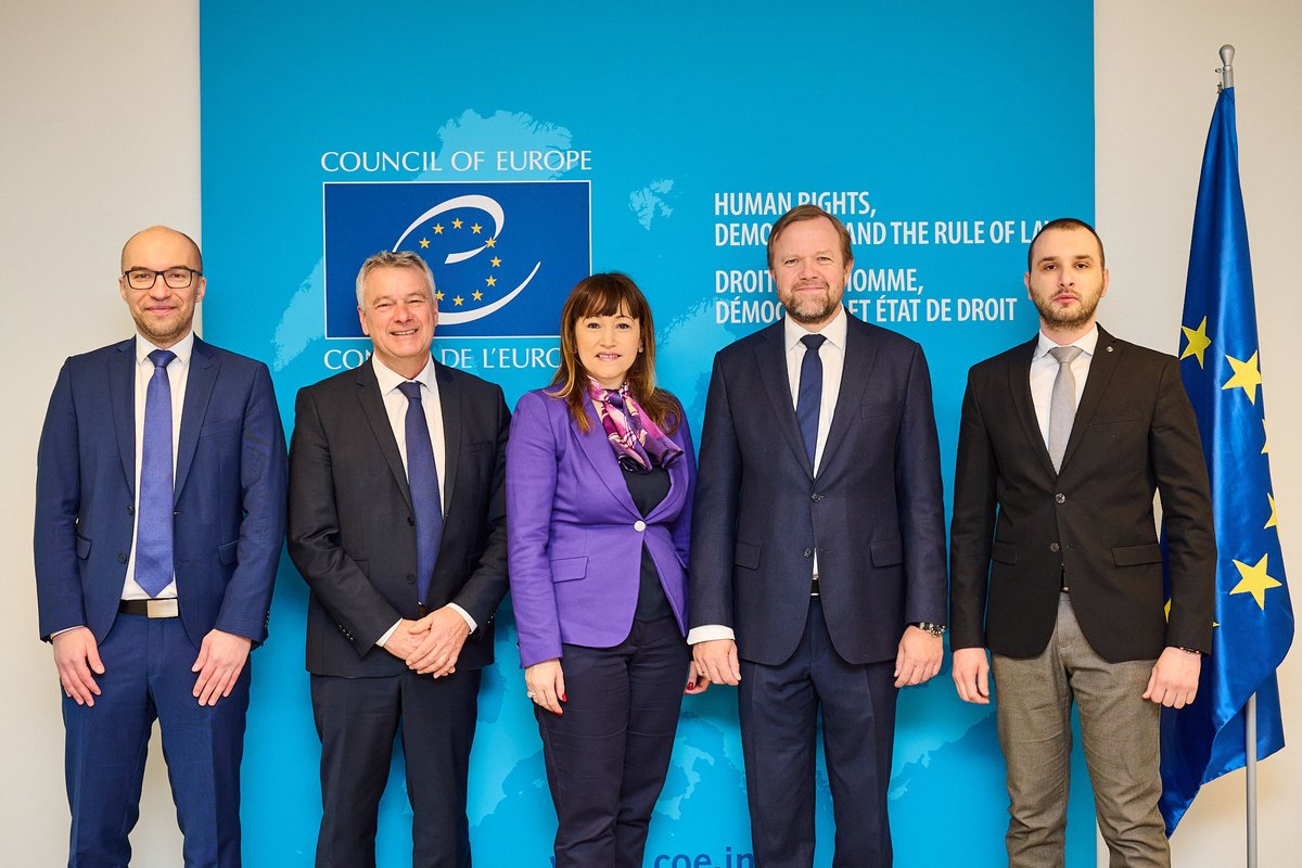 DSGBjornBerge's tweet photo. Thank you for your leadership, Serbia and Amb. Djurovic, by becoming the first member state to ratify this important Addt. Prot. to the Cybercrime convention. Let us hope many other countries will follow you!
⁦@SRBinCoE⁩ ⁦@SerbianGov⁩ ⁦@coe⁩ ⁦ https://t.co/yPUEXsFKYM