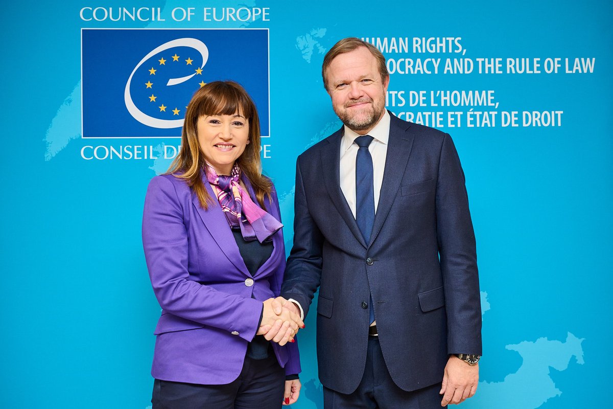 DSGBjornBerge's tweet photo. Thank you for your leadership, Serbia and Amb. Djurovic, by becoming the first member state to ratify this important Addt. Prot. to the Cybercrime convention. Let us hope many other countries will follow you!
⁦@SRBinCoE⁩ ⁦@SerbianGov⁩ ⁦@coe⁩ ⁦ https://t.co/yPUEXsFKYM