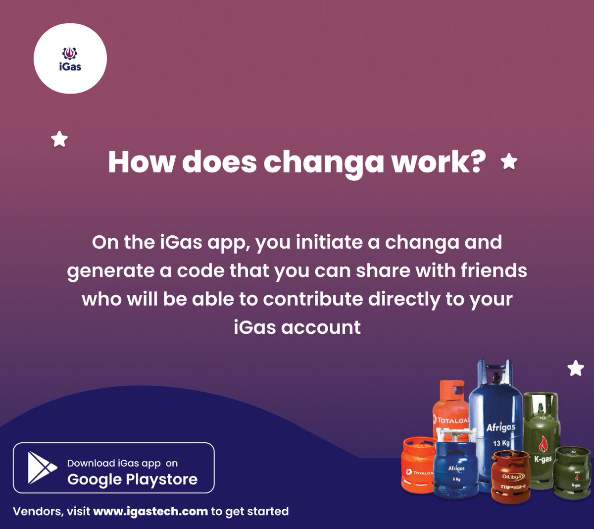 igas_tech's tweet photo. In case you missed this
Lipa gas na changa. Only on iGas app

Download app on playstore 

#lpg #changa #gasdelivery #nunuagasonline #gas #gasvendors https://t.co/Fm3yhPCvKl