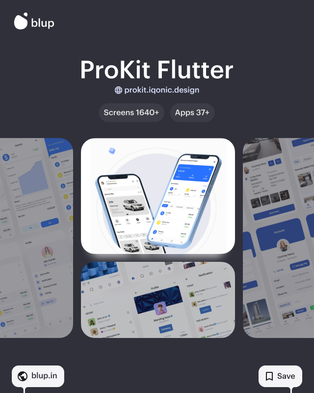 Blup_tool's tweet image. Creating a Flutter application UI from scratch can be a very time-consuming task. That's why we have carefully handpicked 5 of the Flutter UI kit templates with professional design quality.
#flutter #blup #flutterui #flutterkit #appui   #mobiledeveloper #FlutterForward