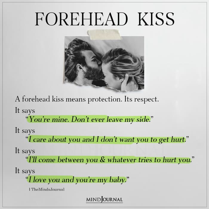 The Minds Journal on Twitter "Does a forhead kiss means more to you? 