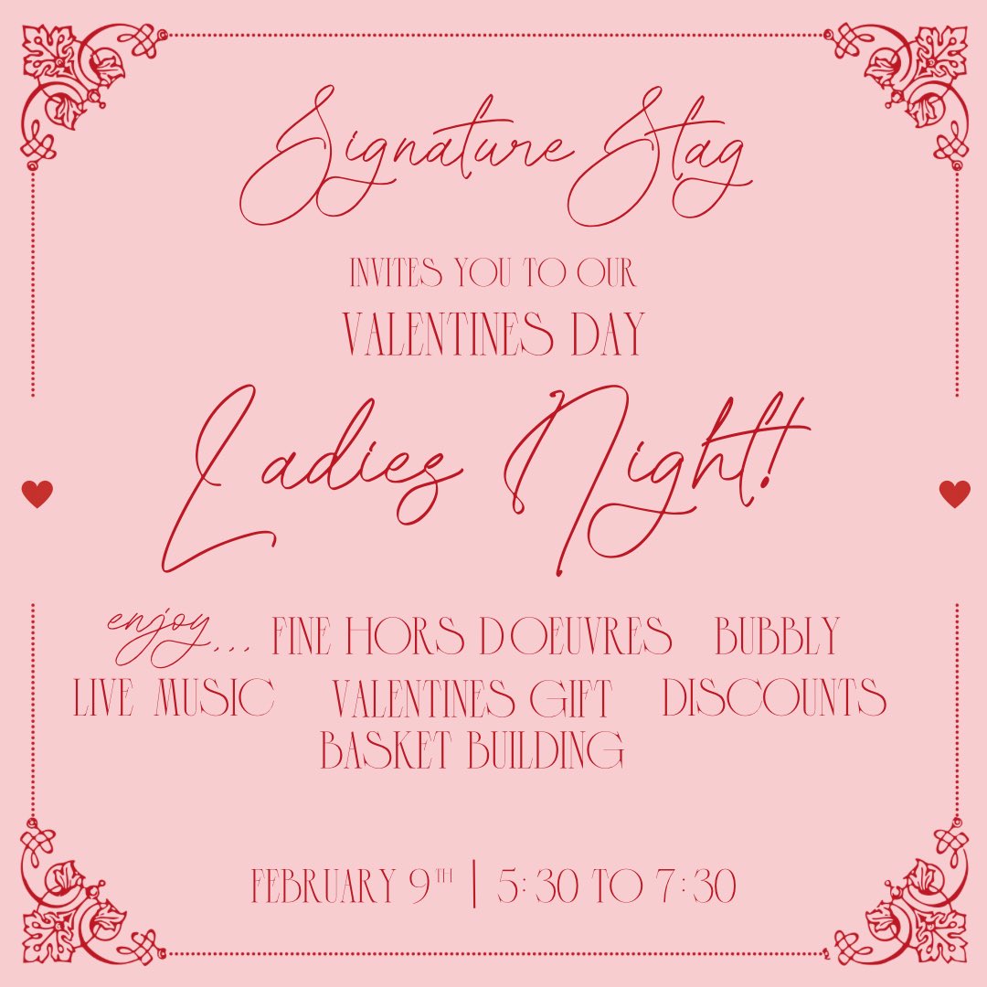 All of our Lubbock Ladies are invited to join us tonight for our first Ladies Night! Think unlimited champagne and unlimited fun! 🥳🥂
Get your Vday shopping done and ENJOY IT!