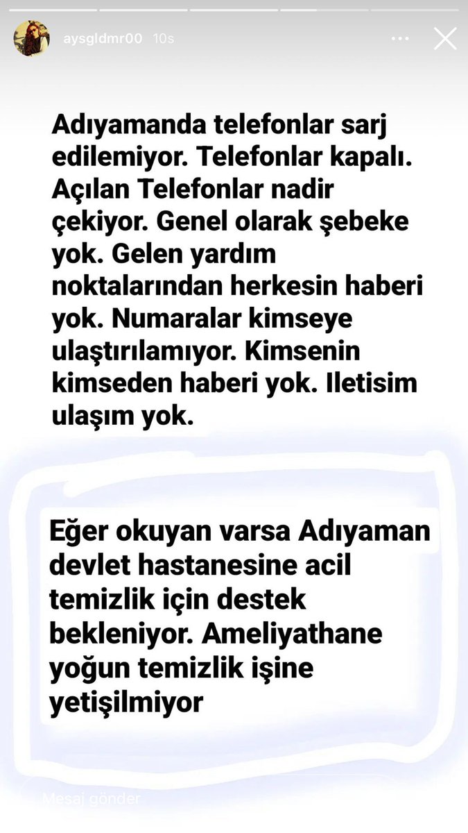 7semaay's tweet photo. Yayalım arkadaşlar , acil destek lazım ! @ahbap @AFADBaskanlik @DepremDairesi #DepremAcil https://t.co/aK0C0v7D3M