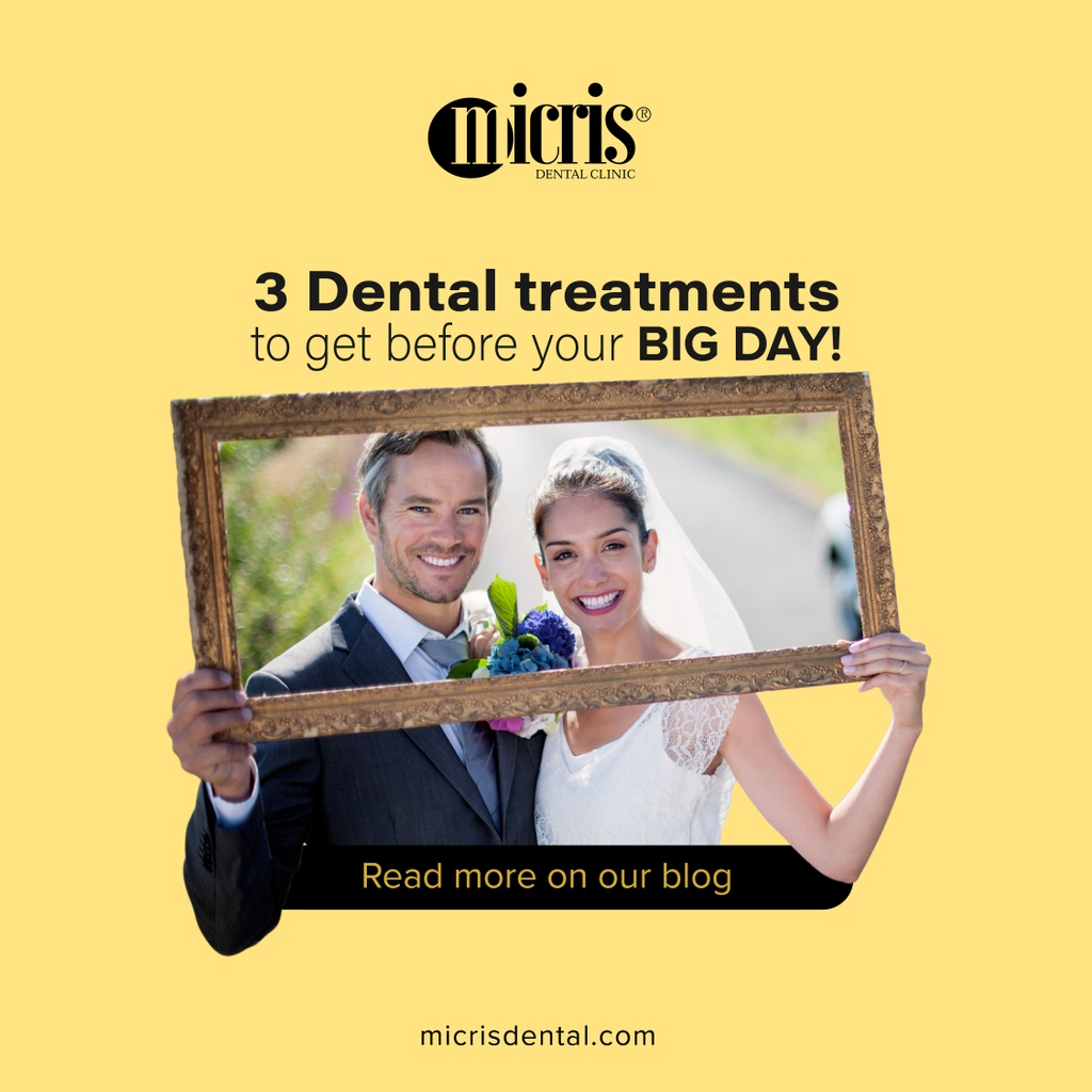 Weddings can be stressful!

You don’t want a poor smile to give you the post-wedding blues.

So, with the help of our dentists, we curated a list of the top 3 #dentaltreatments that you need to get before your #BIGday.
#HealthySmiles

To know more: bitly.ws/zZ2s