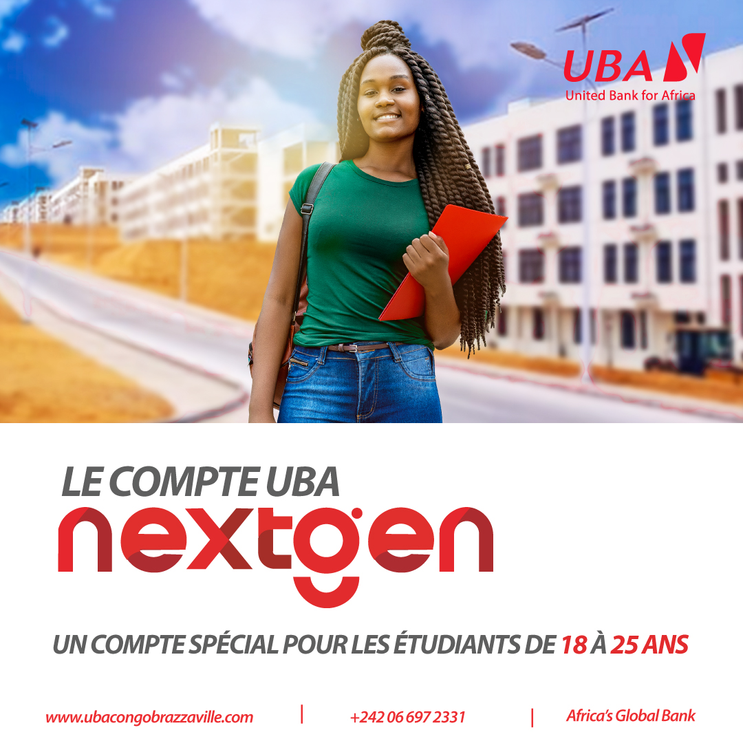 UBACongo's tweet photo. VOUS ÊTES LA #NEXTGEN 🚀 / Ouvrez un compte d'épargne étudiant dans l'agence UBA la plus proche et adoptez un meilleur style de vie.
Cliquez sur https://t.co/2BmFMmdgH9 pour nous contacter.
#UBANextGen #CompteBancaire #Epargne #Etudiant #AfricasGlobalBank https://t.co/q5h3GF5v1t