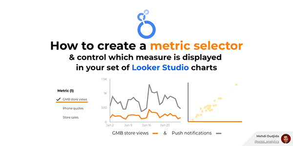 wissi_analytics's tweet photo. #LookerStudio - Blog post
How to create a metric selector for your set of charts

Tutorial applied with an example of time-series analysis.
Inspired by @tgwilson at @supervveek. A very educational talk for an easy &amp; reliable correlation analysis.

Post: https://t.co/mP8dE4ZQBc https://t.co/OWbPSaM4Kc